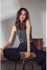 Haute L'amitié Rib Badge Stone Tank - Acid Wash
