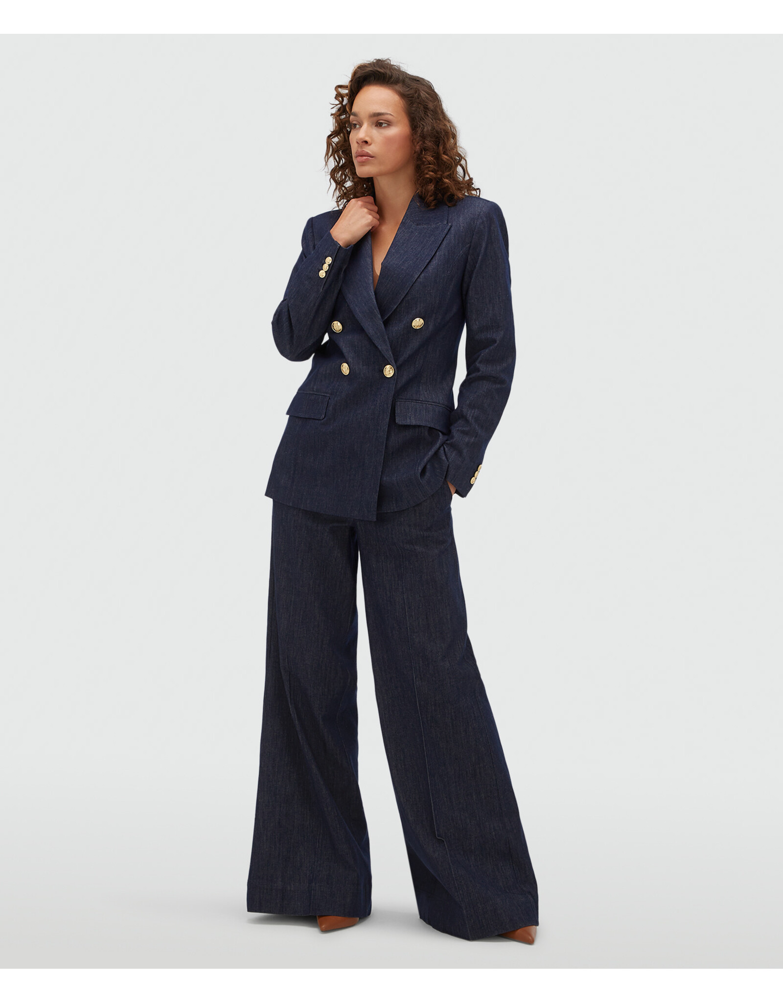 Josh V Bluebell - Dark Blue Chambray