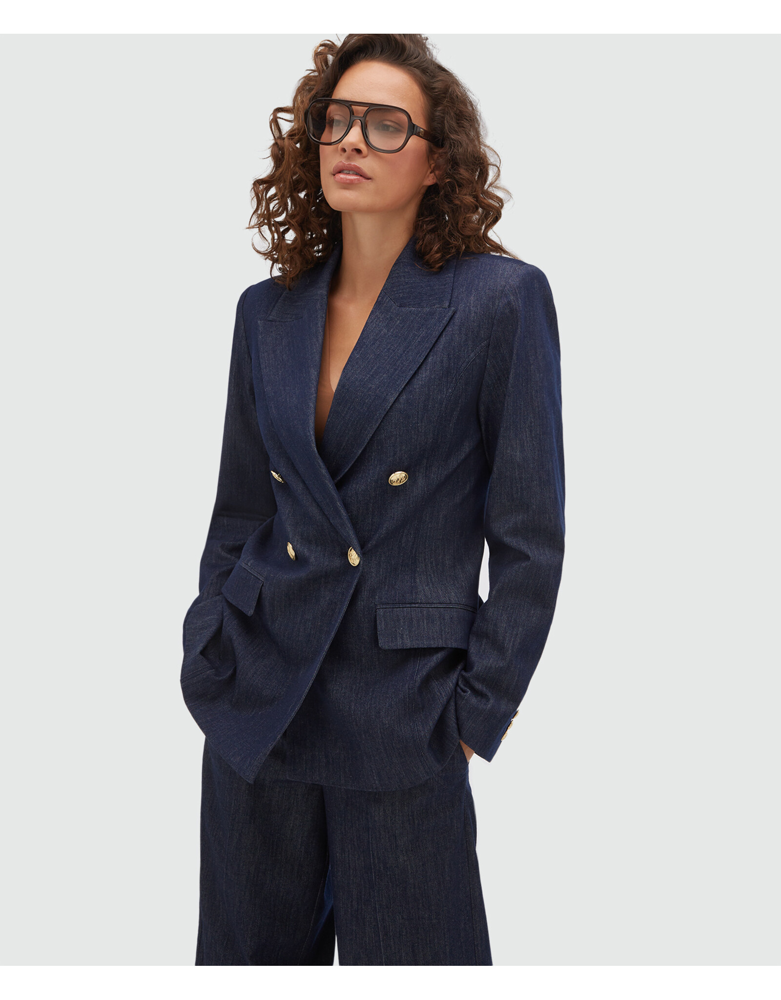 Josh V Bluebell - Dark Blue Chambray