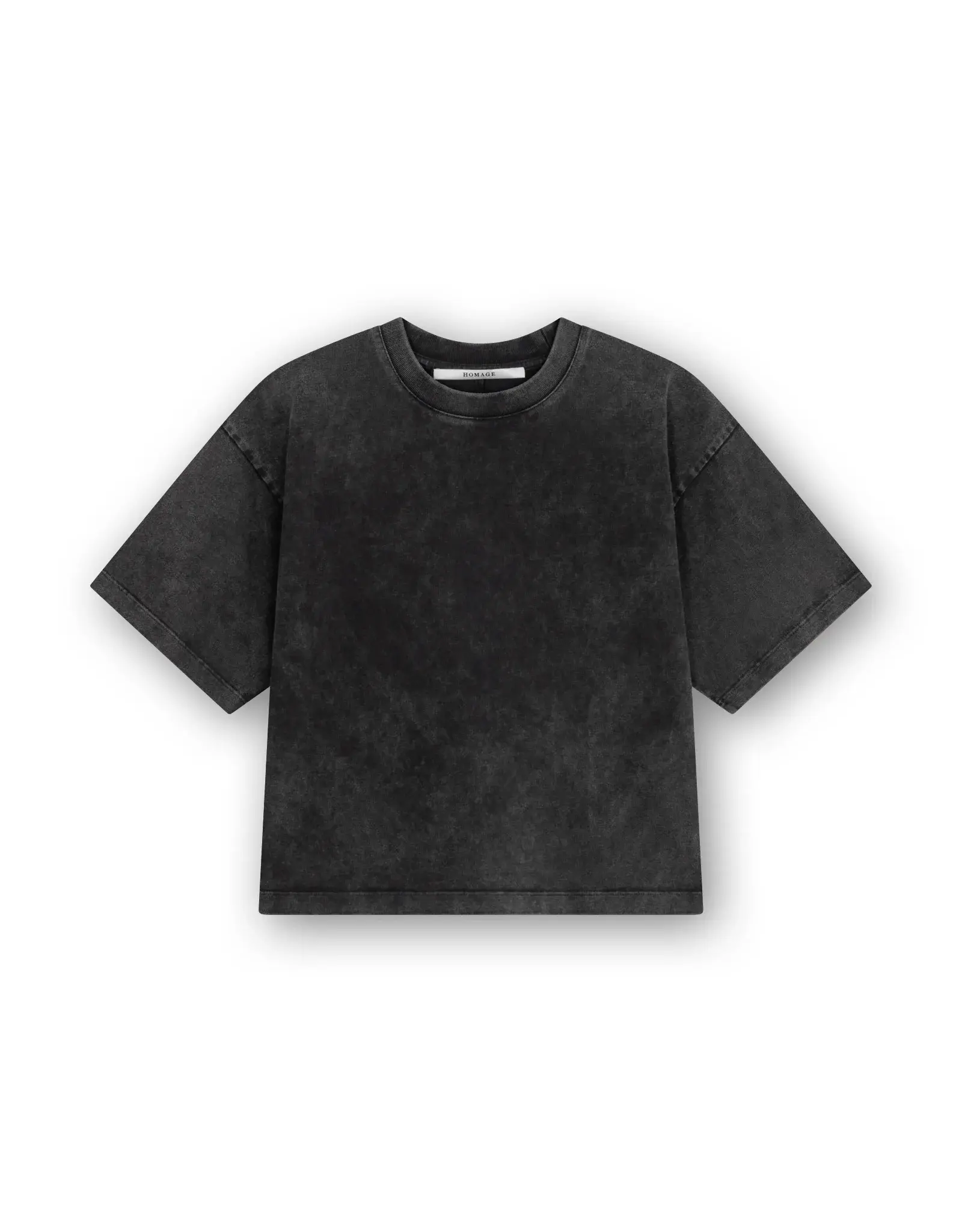 Homage Boxy Tee- Washed Antracite