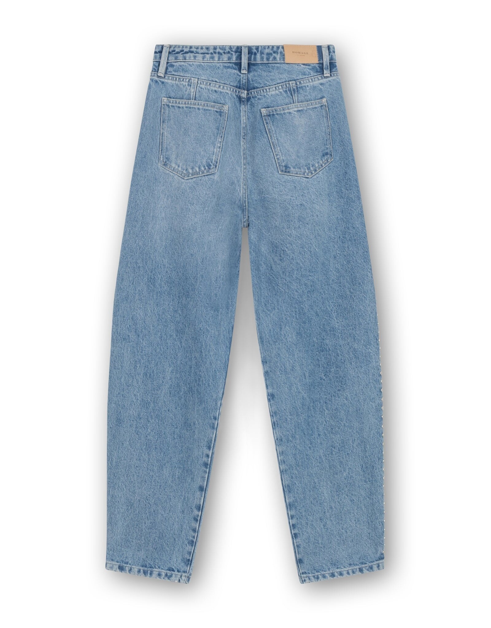 Homage Amber - Balloon Jeans with studs vintage wash