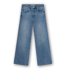 Homage Cooper Mid Waist Wide Leg Jeans - Blue Used
