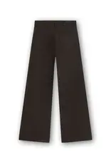Homage Tailored Jeans With Leather Coating - Brown Coated