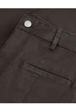 Homage Tailored Jeans With Leather Coating - Brown Coated
