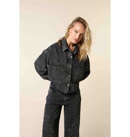 Homage Cropped Oversize Jacket with strass - Antra Used