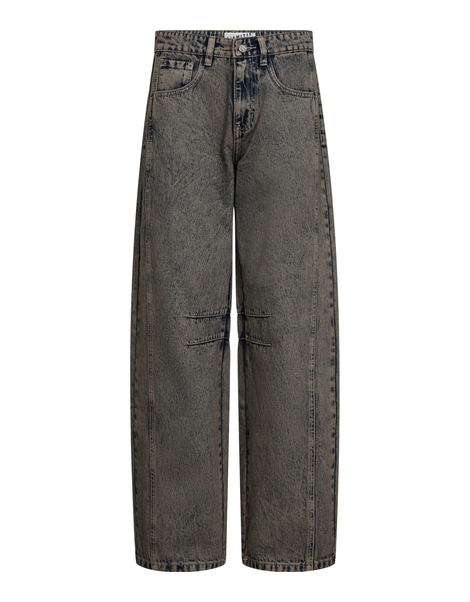 Haute L'amitié Drew Barrel Panel Tall Jeans - Mocca