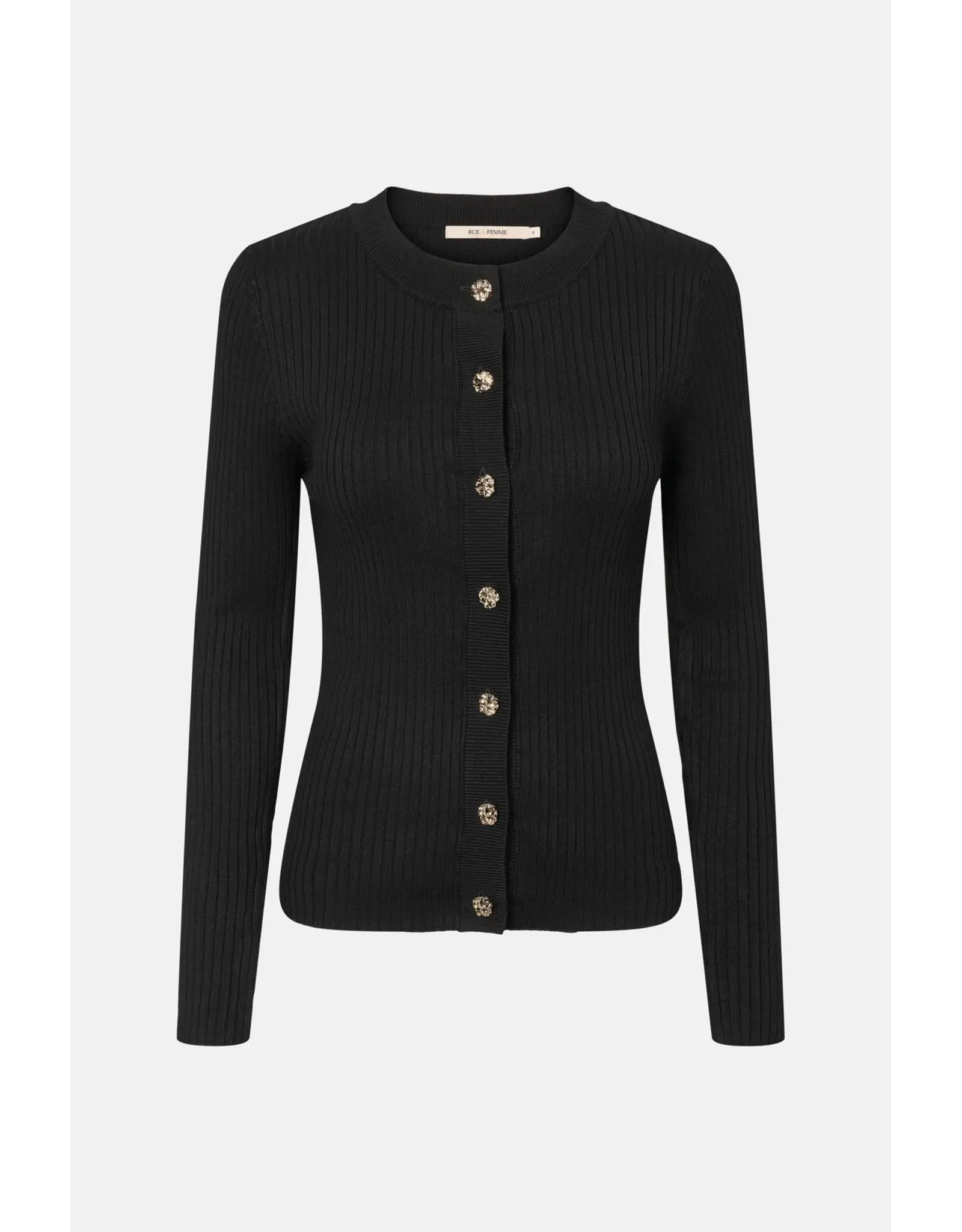 Rue de Femme Lope Knit Cardigan - Black