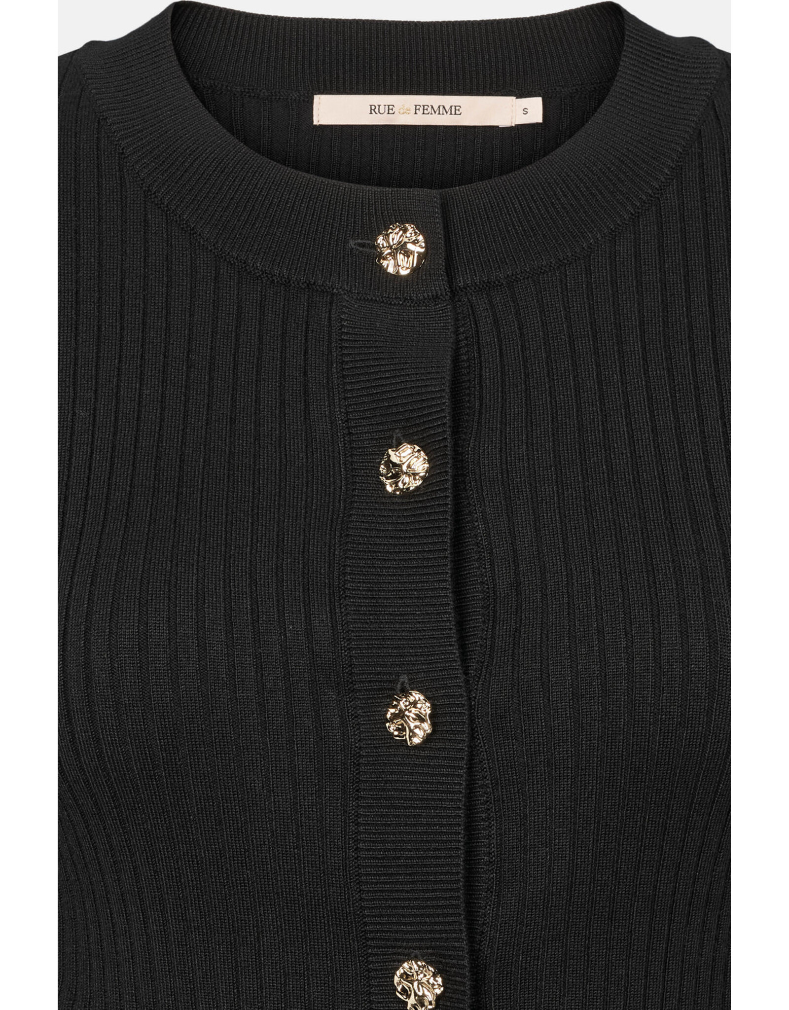 Rue de Femme Lope Knit Cardigan - Black
