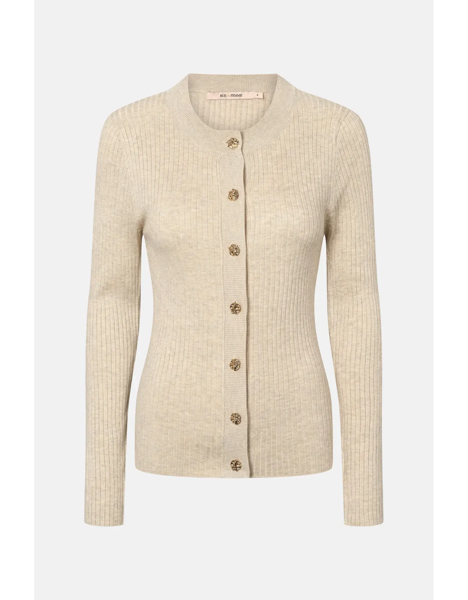 Rue de Femme Lope Knit Cardigan - Sand