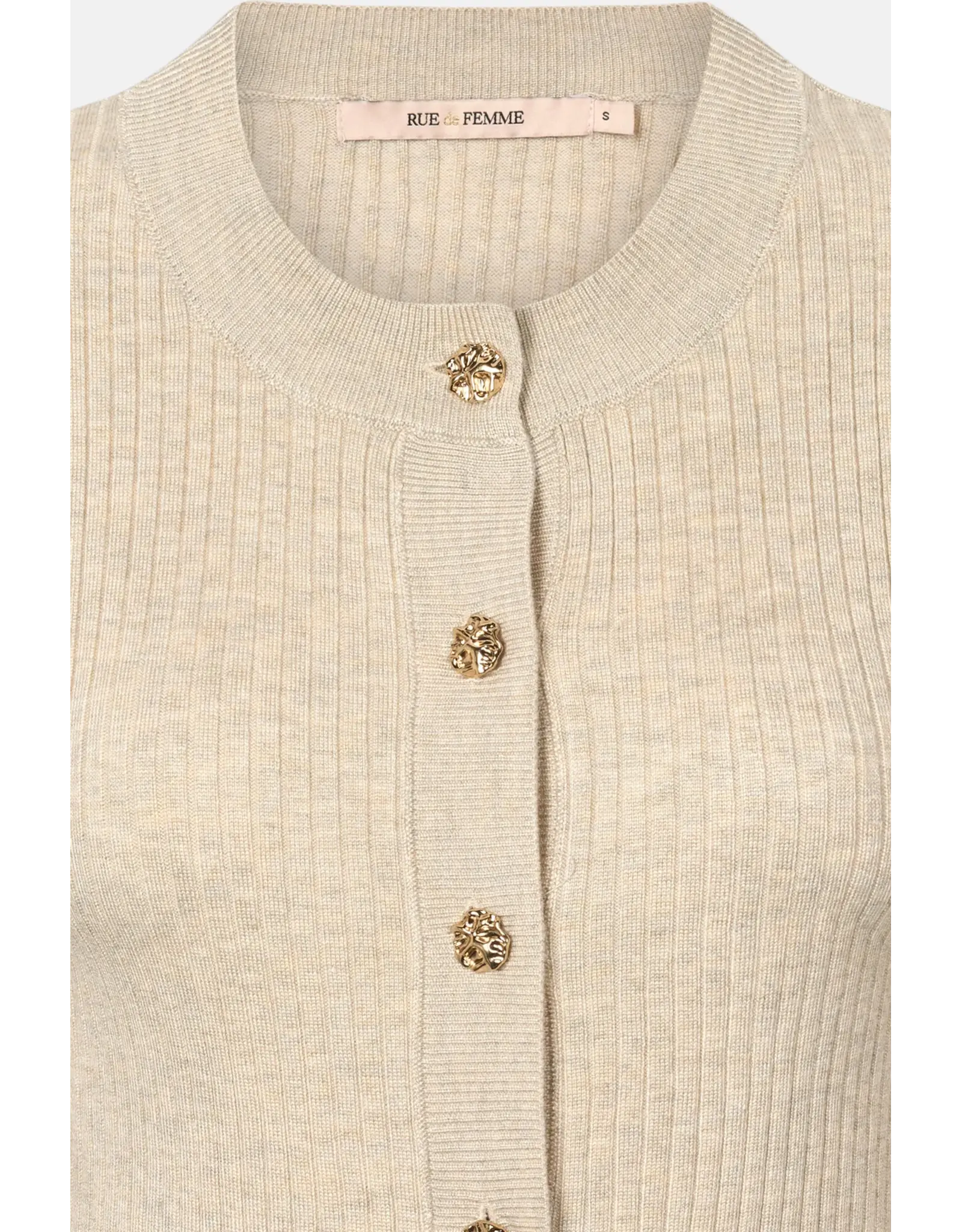Rue de Femme Lope Knit Cardigan - Sand
