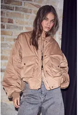 Haute L'amitié Bailey Zipper Bomber - Mocca