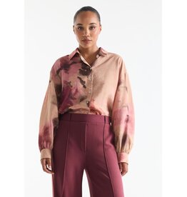 Jansen Juna long puff sleeve - Multi Rose