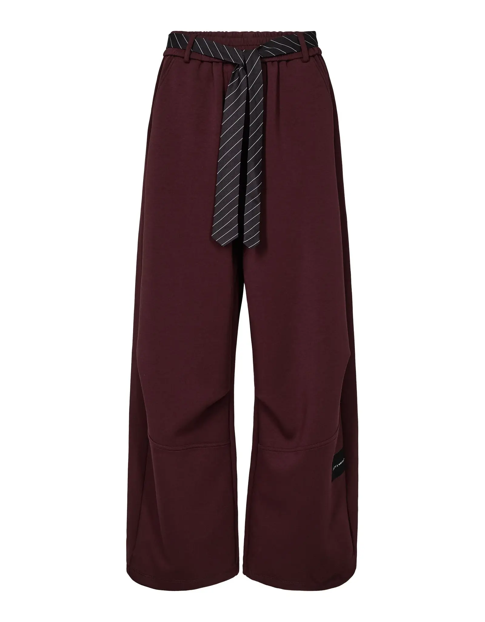 Haute L'amitié Maxi Split Tie Tall Pants - Bordeaux