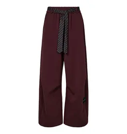Haute L'amitié Maxi Split Tie Tall Pants - Bordeaux