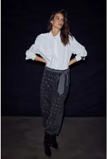 Haute L'amitié Cosmopolitan Drape Shirt - White