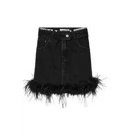 Haute L'amitié Flip waist feather skirt - Black