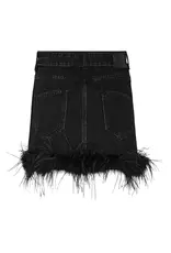 Haute L'amitié Flip waist feather skirt - Black