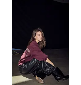 Haute L'amitié New studio tie sweat - Wine