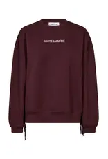 Haute L'amitié New studio tie sweat - Wine