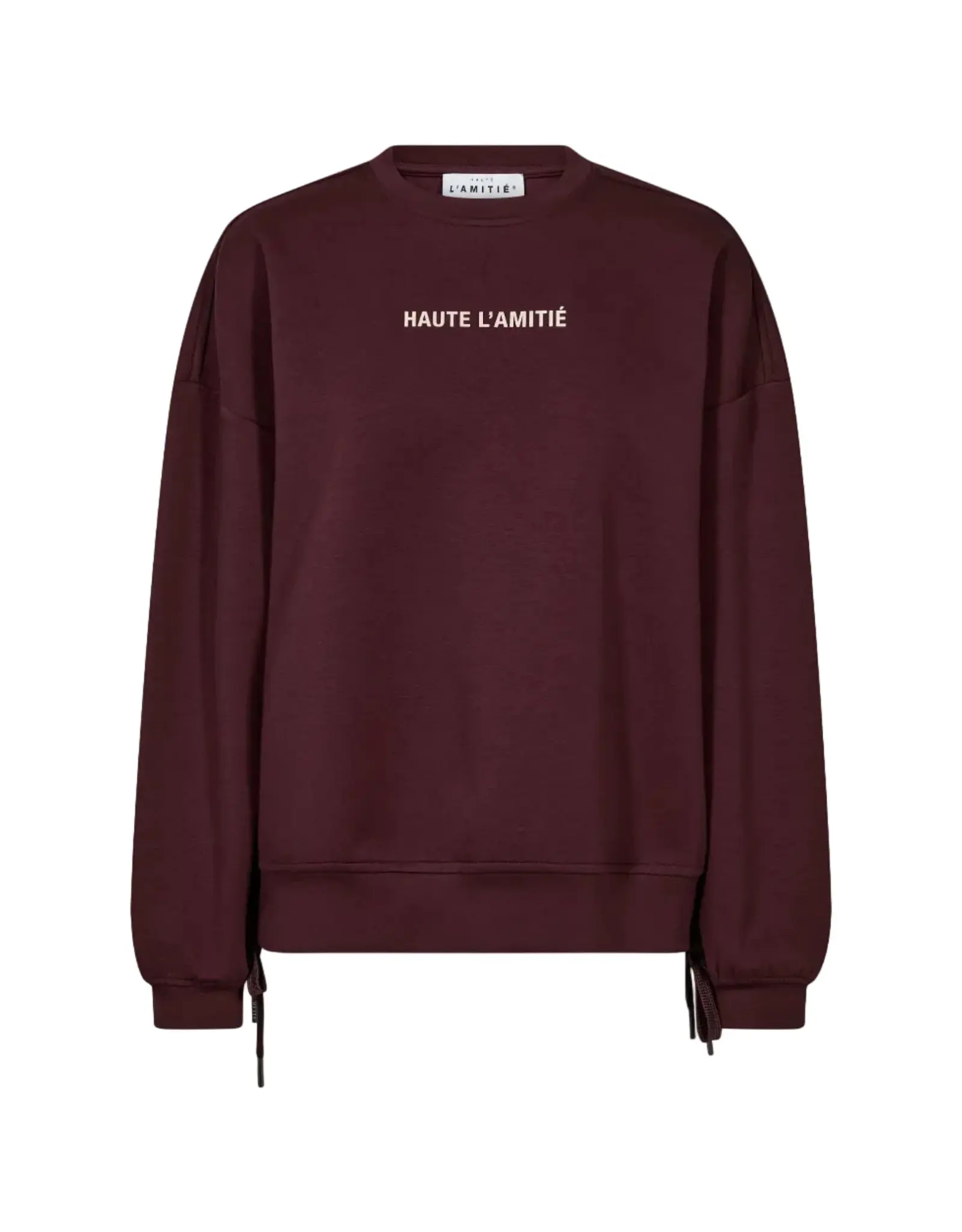 Haute L'amitié New studio tie sweat - Wine