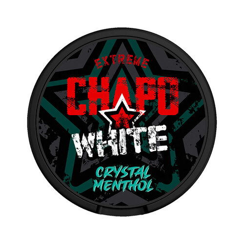 CHAPO WHITE CHAPO WHITE Crystal Menthol CHAPO WHITE CHAPO WHITE Crystal Menthol