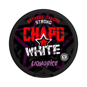 CHAPO WHITE CHAPO WHITE Liquorice Danger Strong CHAPO WHITE CHAPO WHITE Liquorice Danger Strong