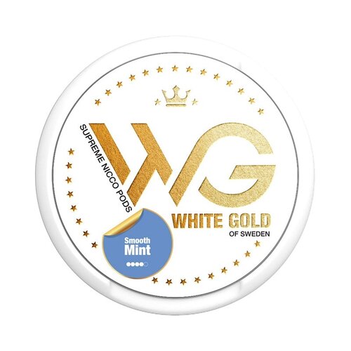 WHITE GOLD WHITE GOLD Smooth Mint Strong – Starke, Sanfte Nikotinbeutel in Premiumqualität