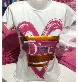 T shirt D'or roze