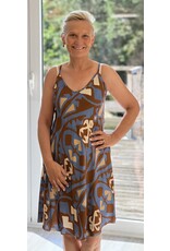 Brussel Kleed bain de soleil blauw/bruin