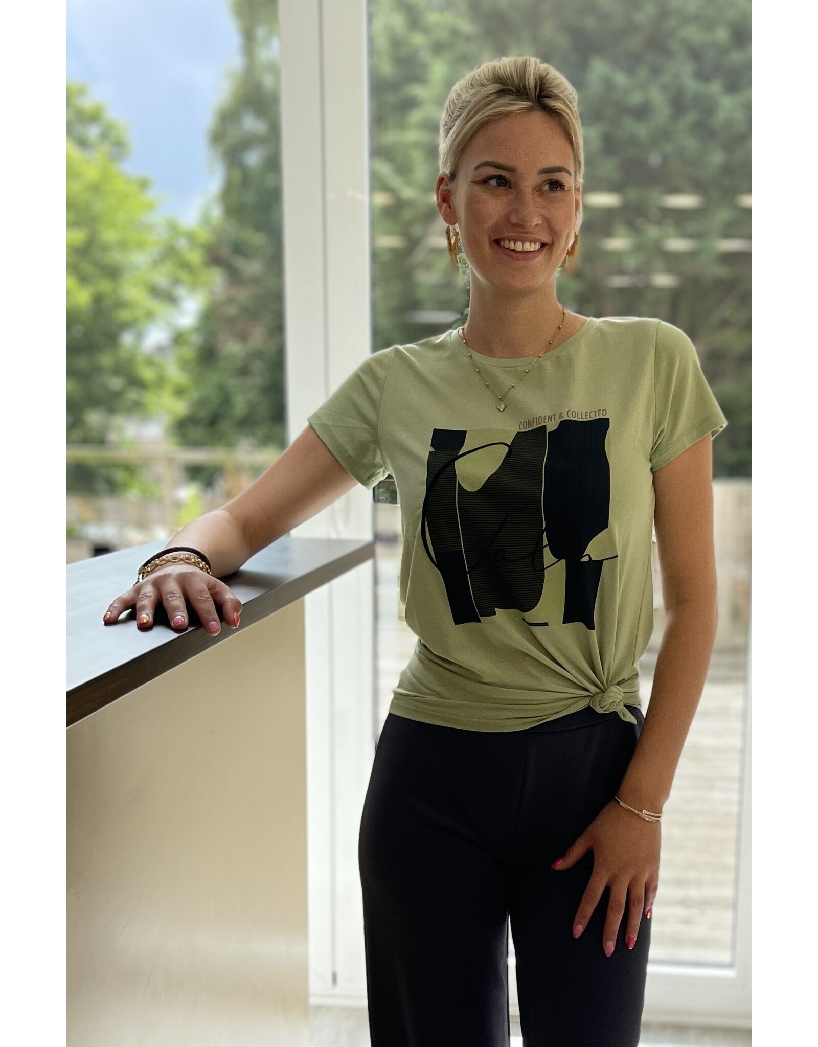 T shirt gianina essential olive green