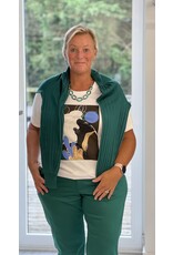 Kaffe T shirt wit met print