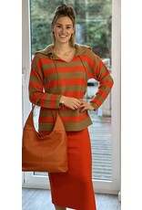 Rok oranje met elastiek