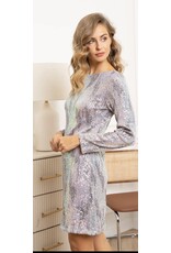 Kleed multicolour glans met paillettes