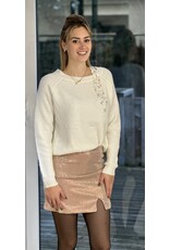 Rok roze met paillettes