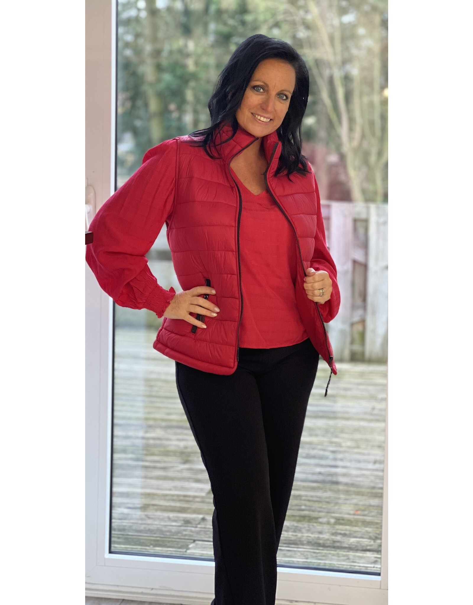 Kaffe Body warmer fushia