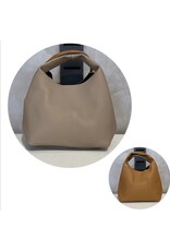 Handtassen Handtas taupe/cognac