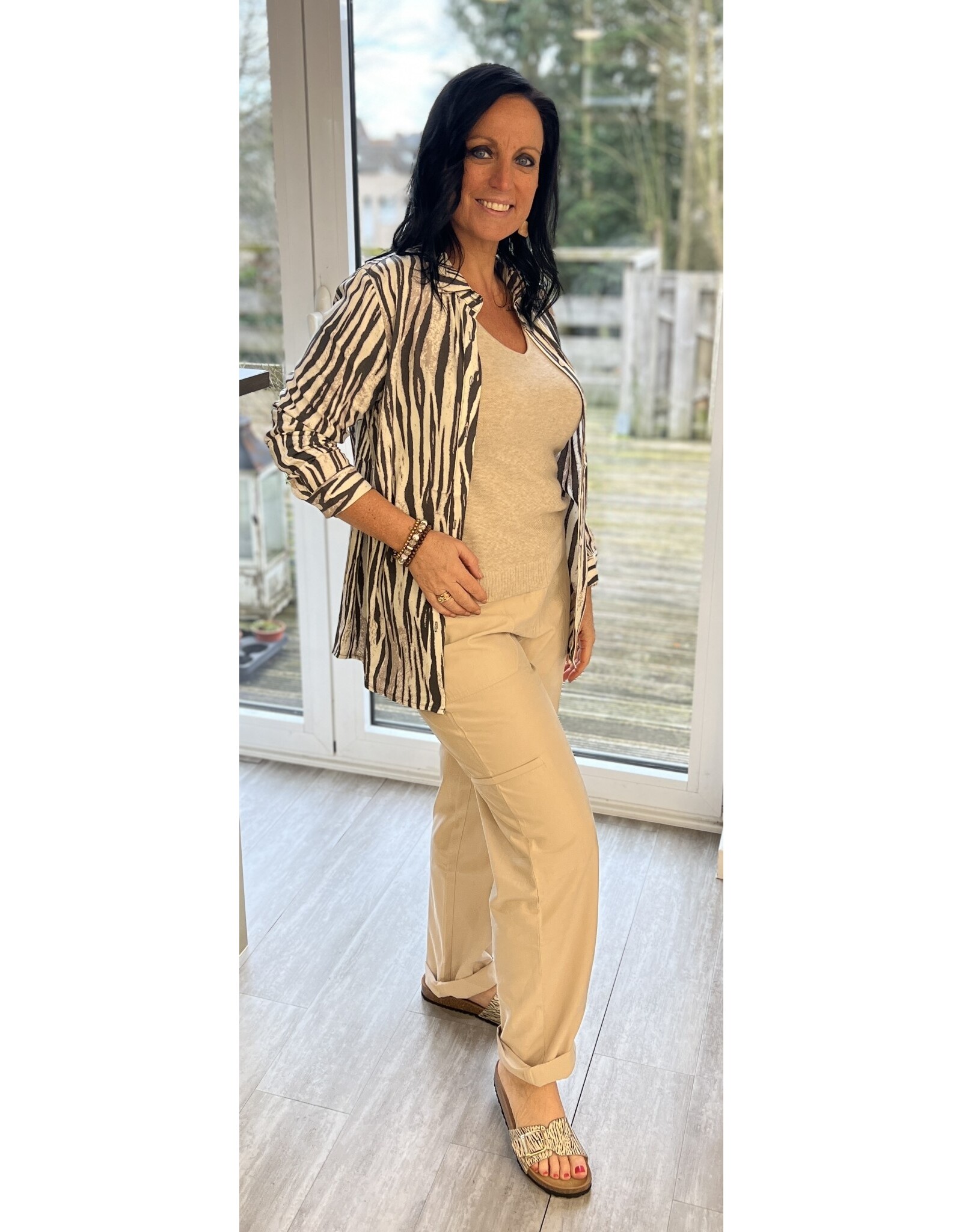 Ivy Beau Broek Ivybeau Beige