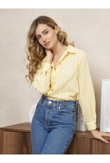 Parijs Bloes geel broderie