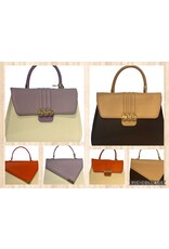 Handtassen Handtas diverse kleuren gouden slotje
