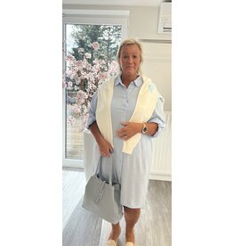 Kaffe Kleed blauw Kamillia