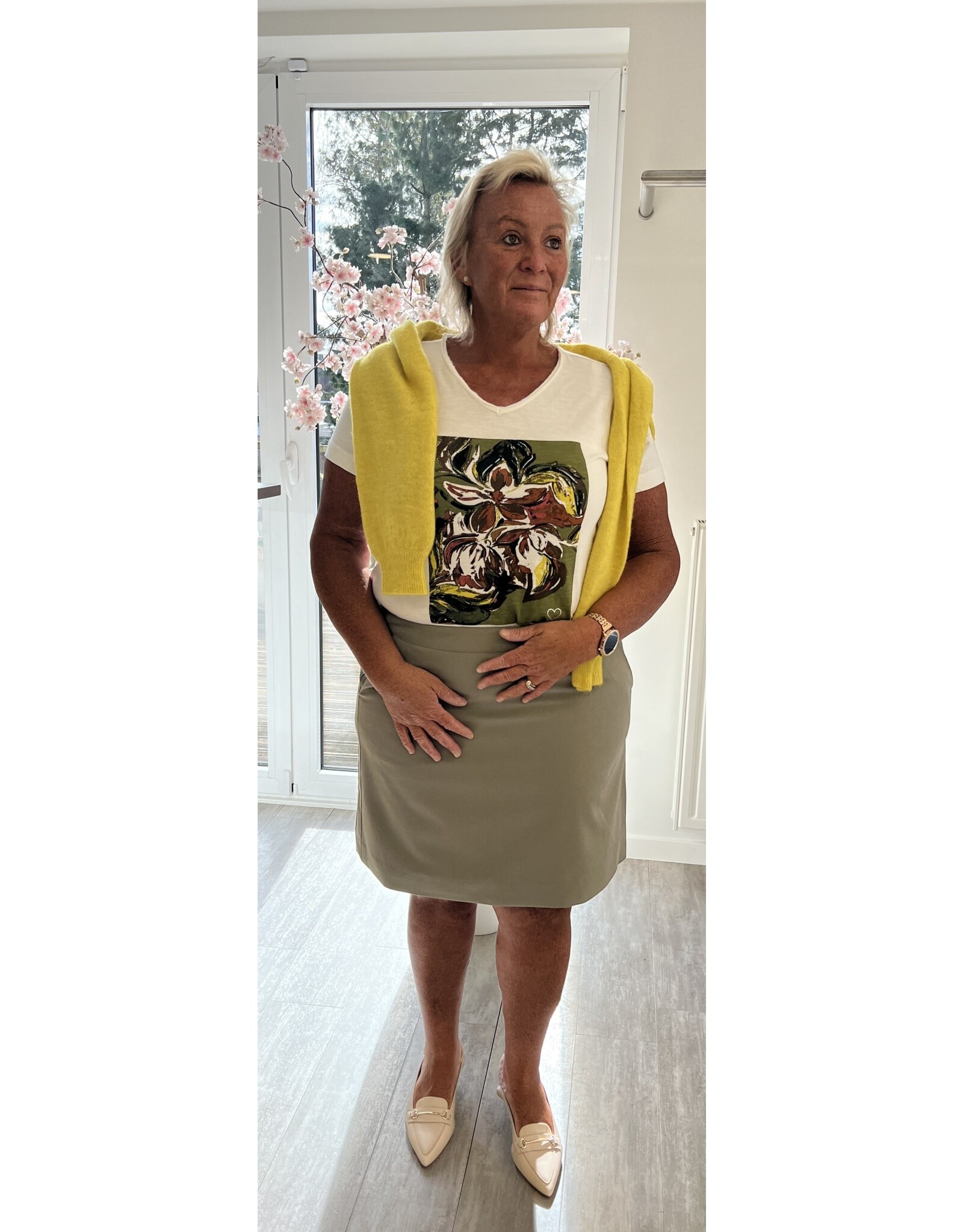 Kaffe Rok Vetiver kaki