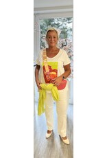 Cream T shirt Cuba print