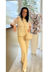 Bloes beige broderie