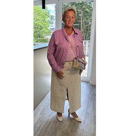 Zeze Jas lila met knoop