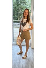 Parijs Short bruin met broderie