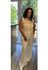 Italie Broek wit wijde pijp