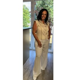 Italie Broek wit wijde pijp