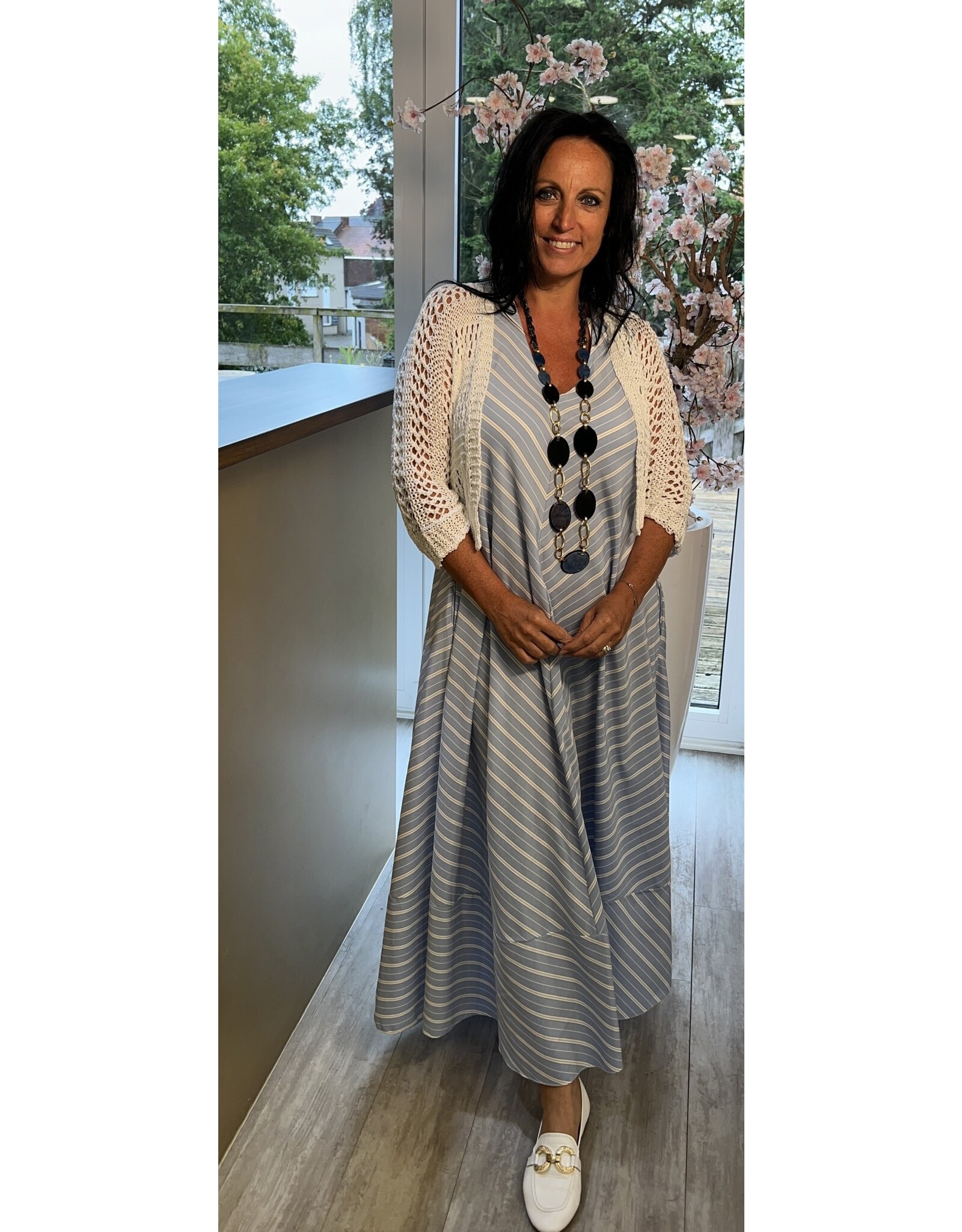 Italie Gilet wit gehaakt