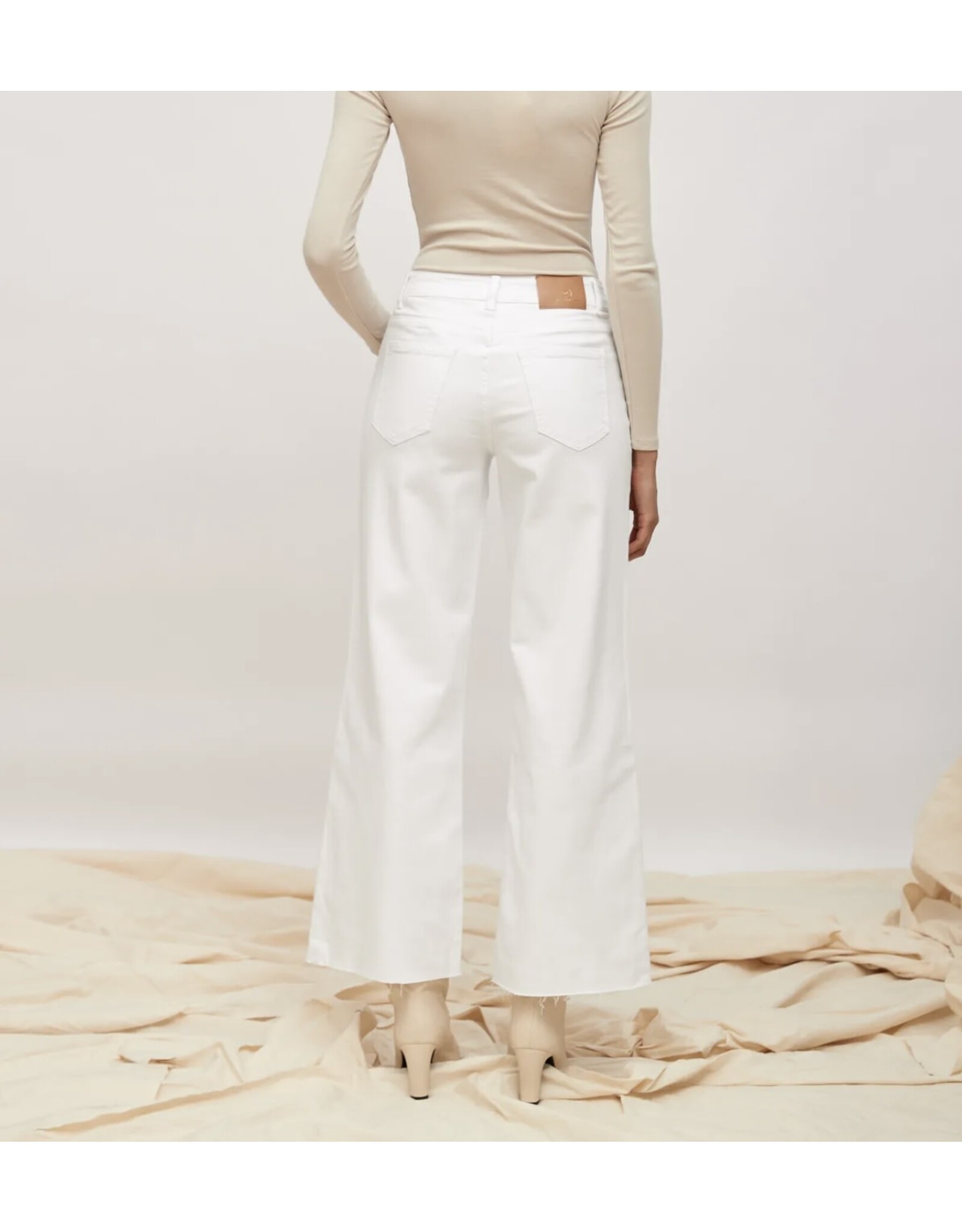 Parijs Broek toxik wit wijde pijp