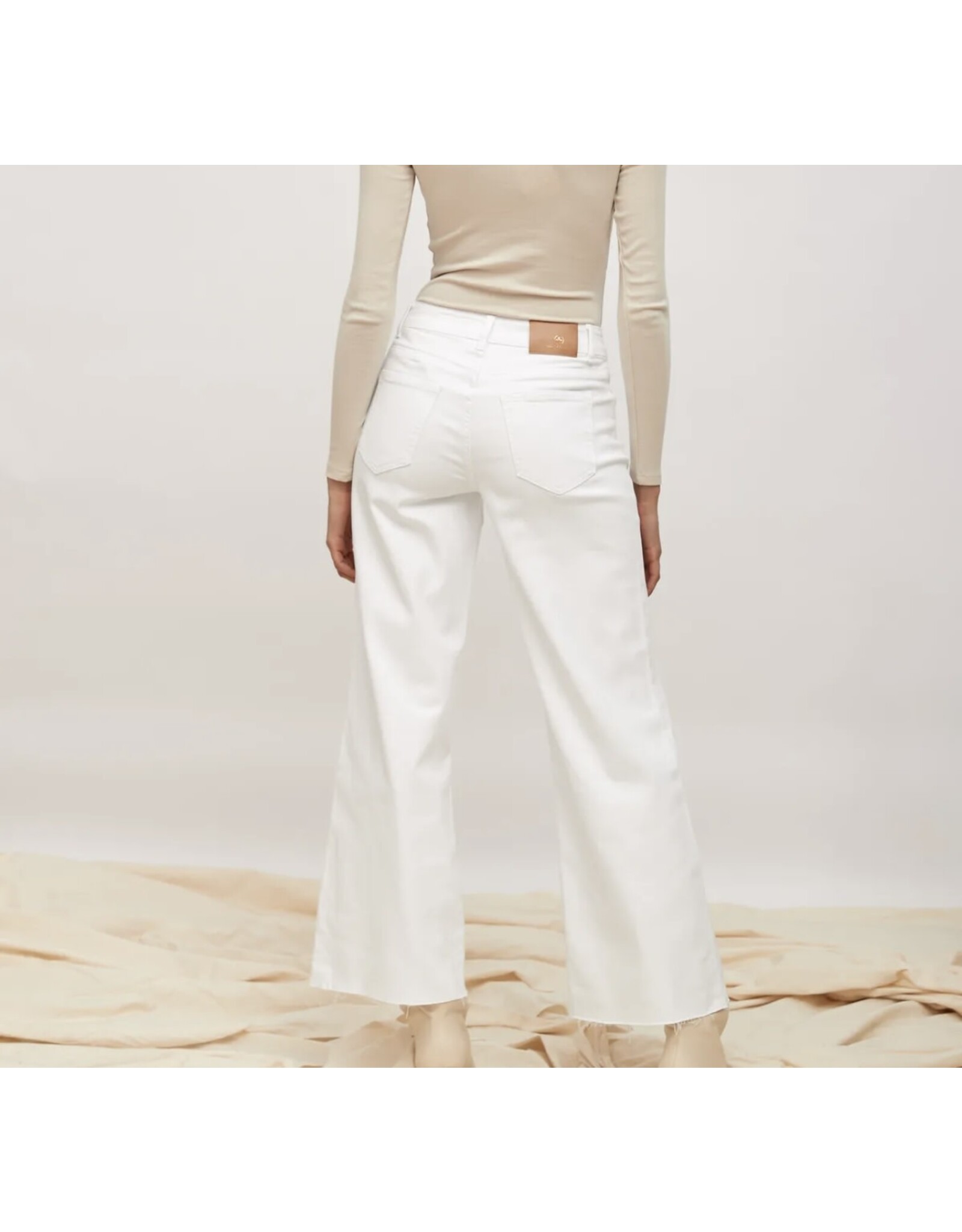 Parijs Broek toxik wit wijde pijp